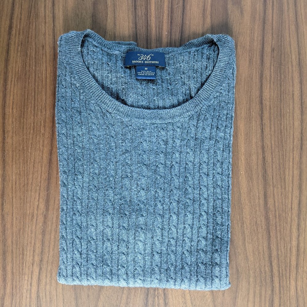 Brooks Brothers Cable Knit Shirt